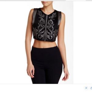 Lez a Lez Embroidered top